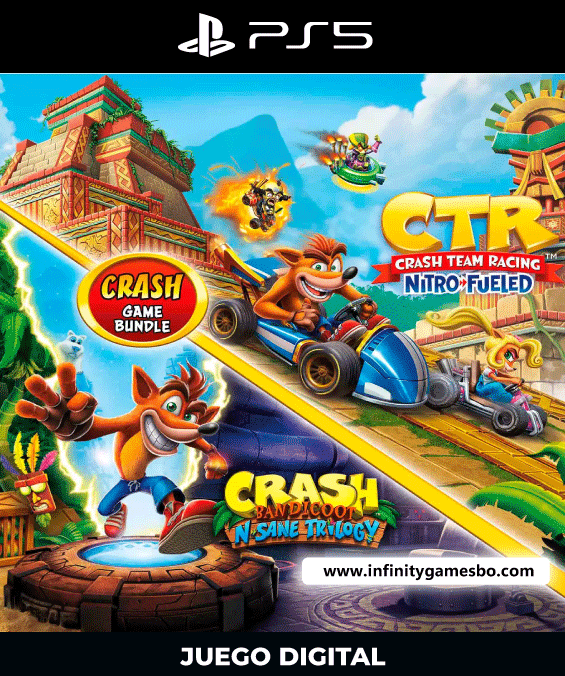 Crash Bandicoot Bundle NSane Trilogy CTR Nitro Ps5